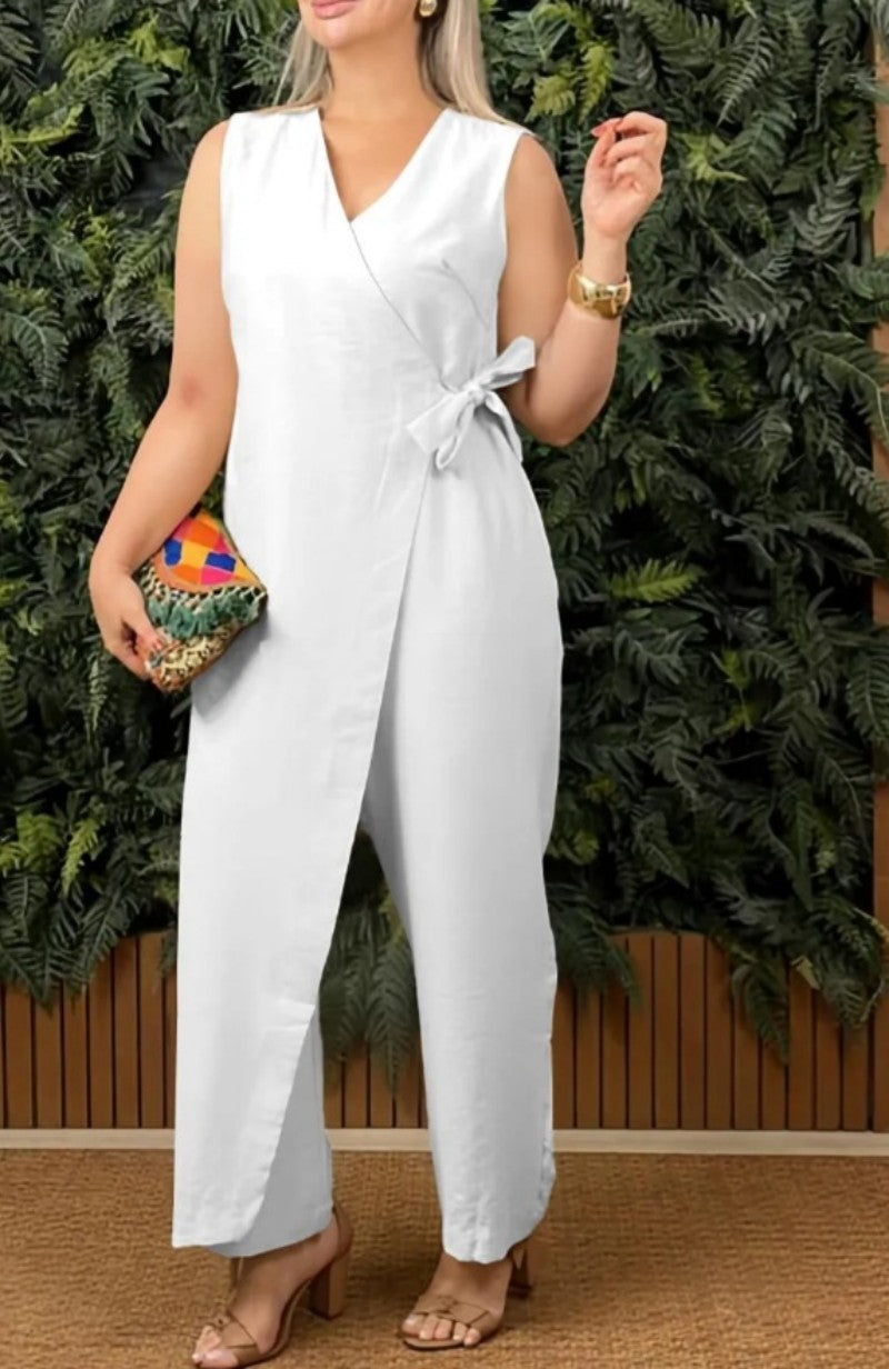 NovaBelle™ Cross-Strap Elegance Jumpsuit