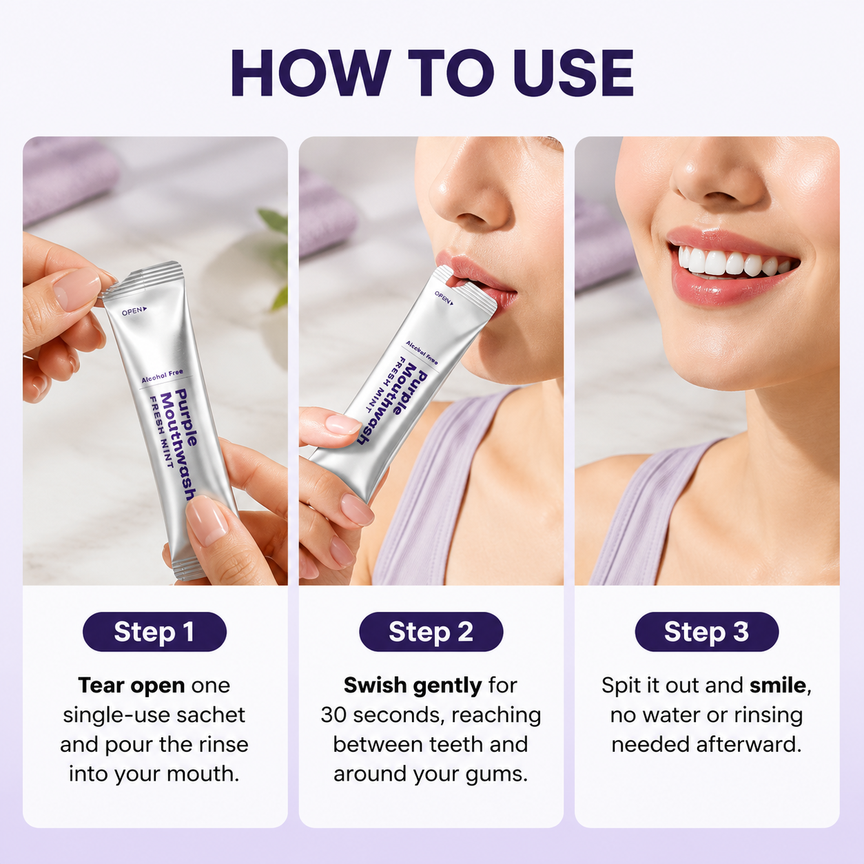 ElegaNova Purple Mouthwash