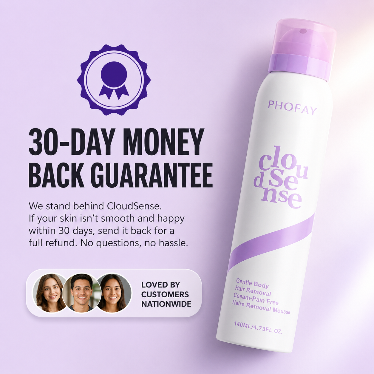 CloudSense Hair Removal Mousse